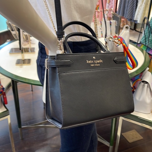 Kate Spade staci small satchel black NWT - Picture 3 of 16